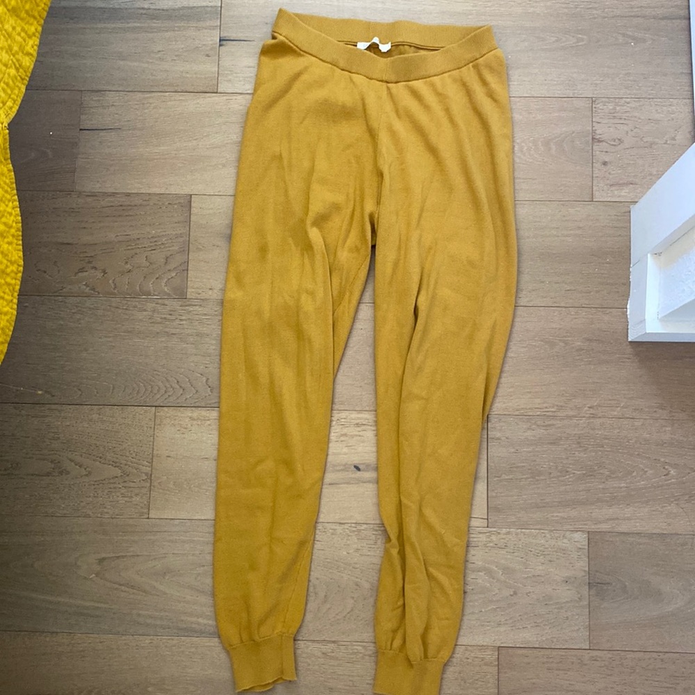 Christy Dawn jogger pants in mustard in size S